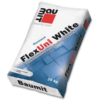 03975 BAUMIT BAUMACOL FLEX UNI C2TE BIJELO LJEPILO 25/1